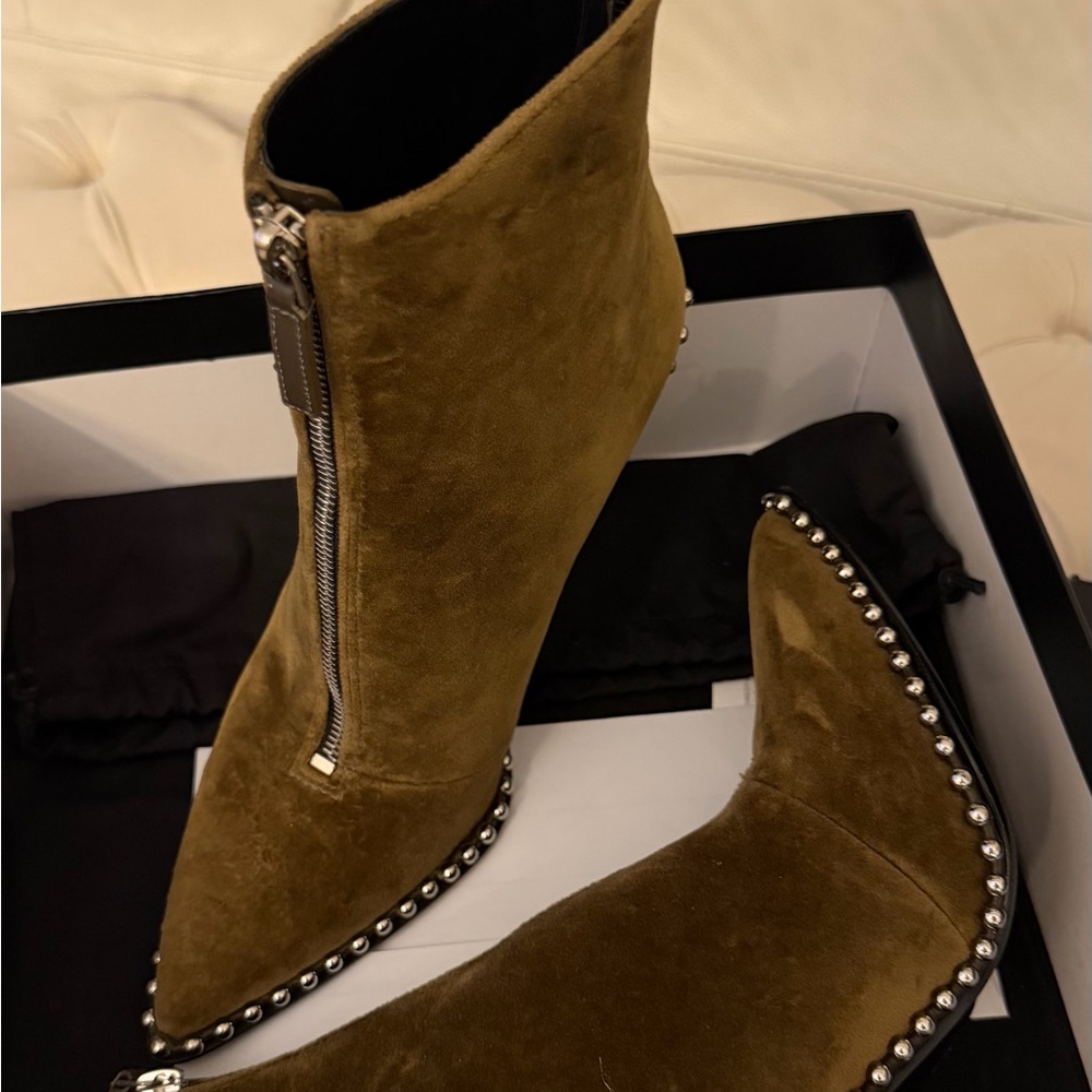 ‼️SALE‼️ Alexander Wang Studded Suede Ankle Boots - Picture 2 of 8